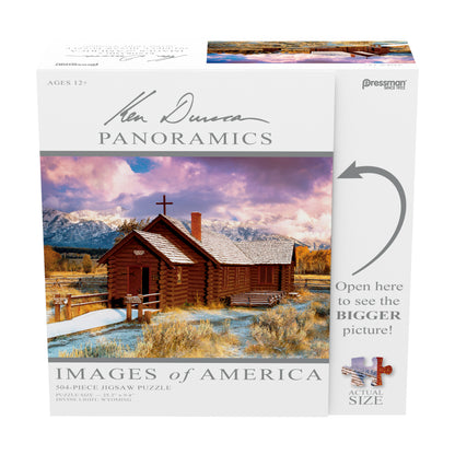 Pressman Divine Light, Wyoming Panoramic Jigsaw Puzzle - 504 pc