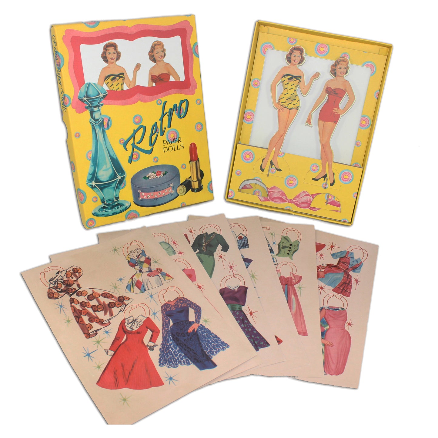 Retro Paper Dolls: Classic 1950s Fashion Fun Set