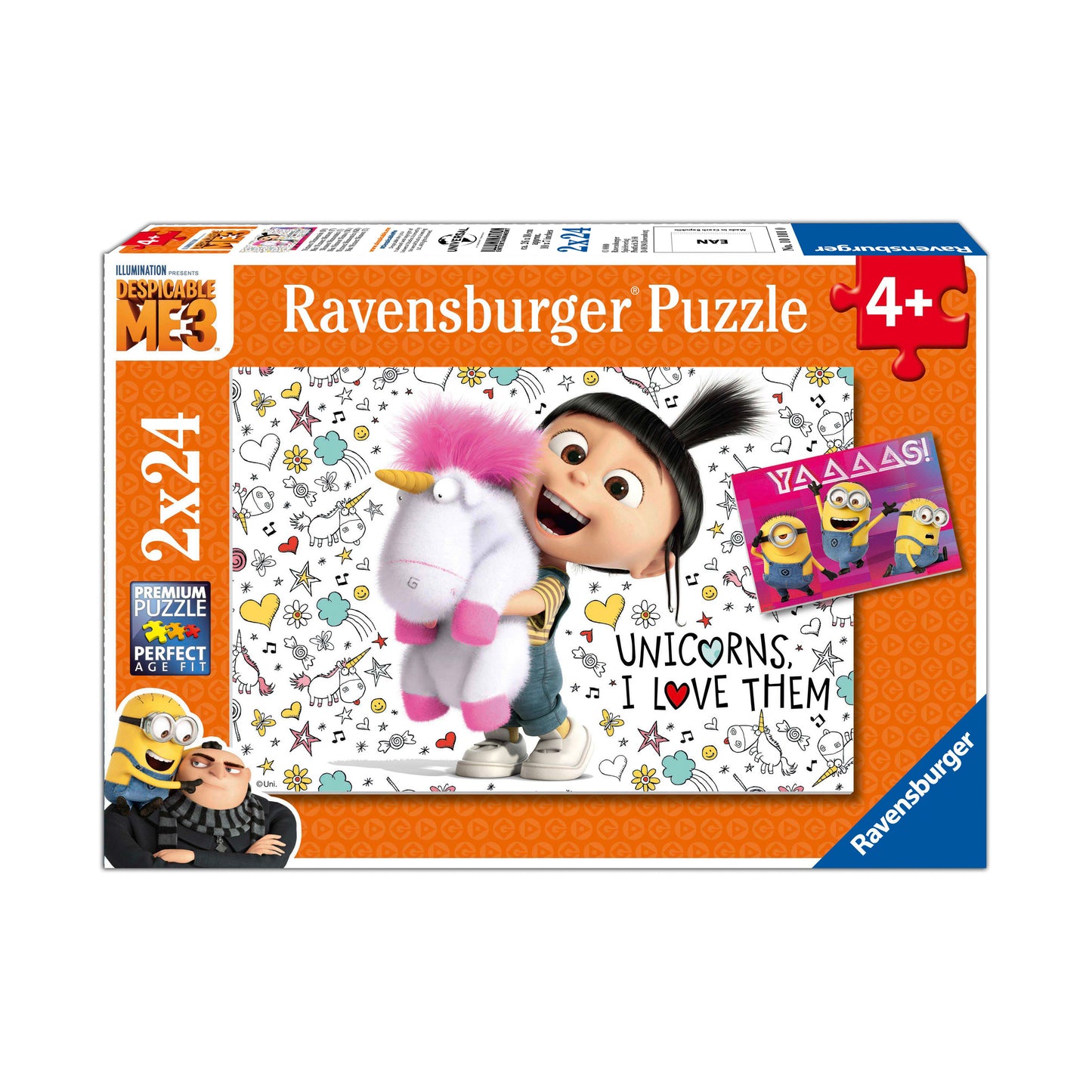 Despicable Me 3 Agnes & Minions 2-Pack Jigsaw Puzzle - 24 pc