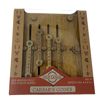 True Genius - Caesar's Codex Wooden Puzzle Box