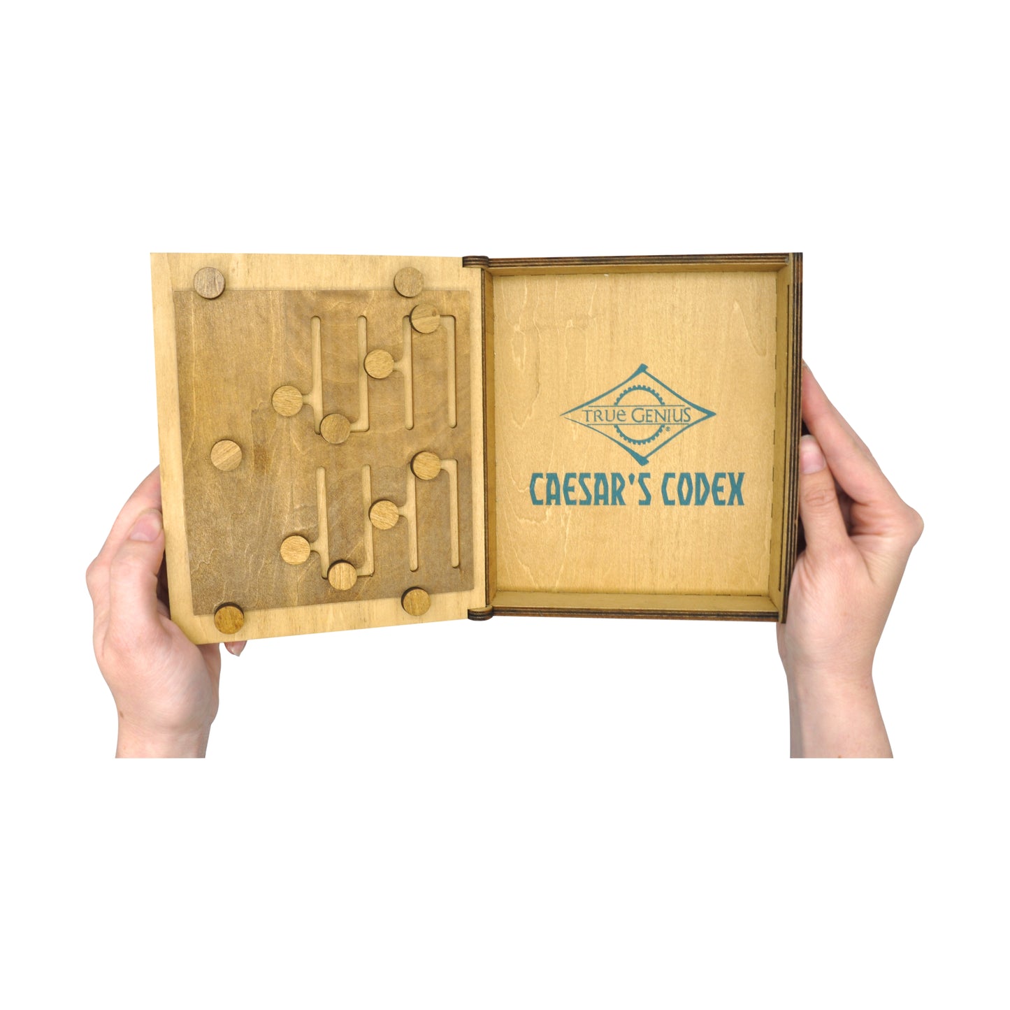 True Genius - Caesar's Codex Wooden Puzzle Box