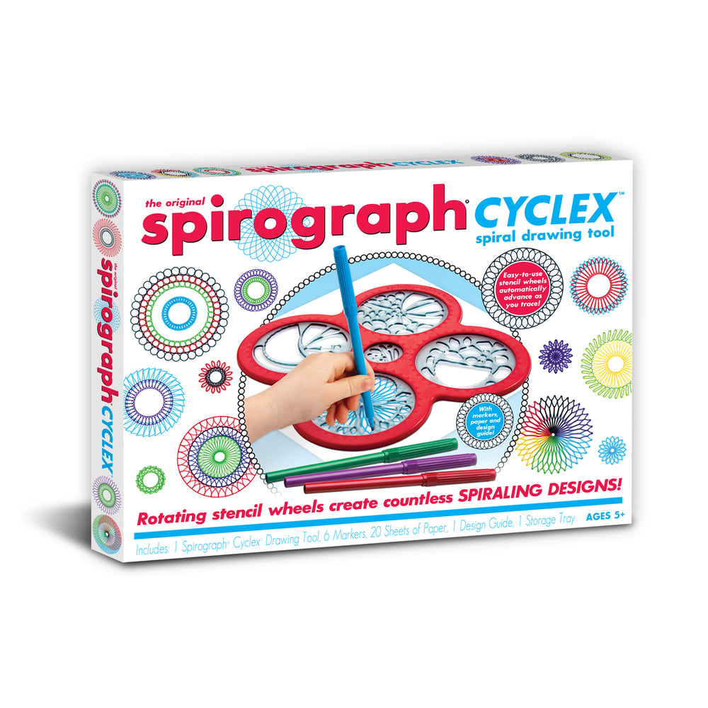 Spirograph Cyclex Spiral Art Drawing Set with Markers