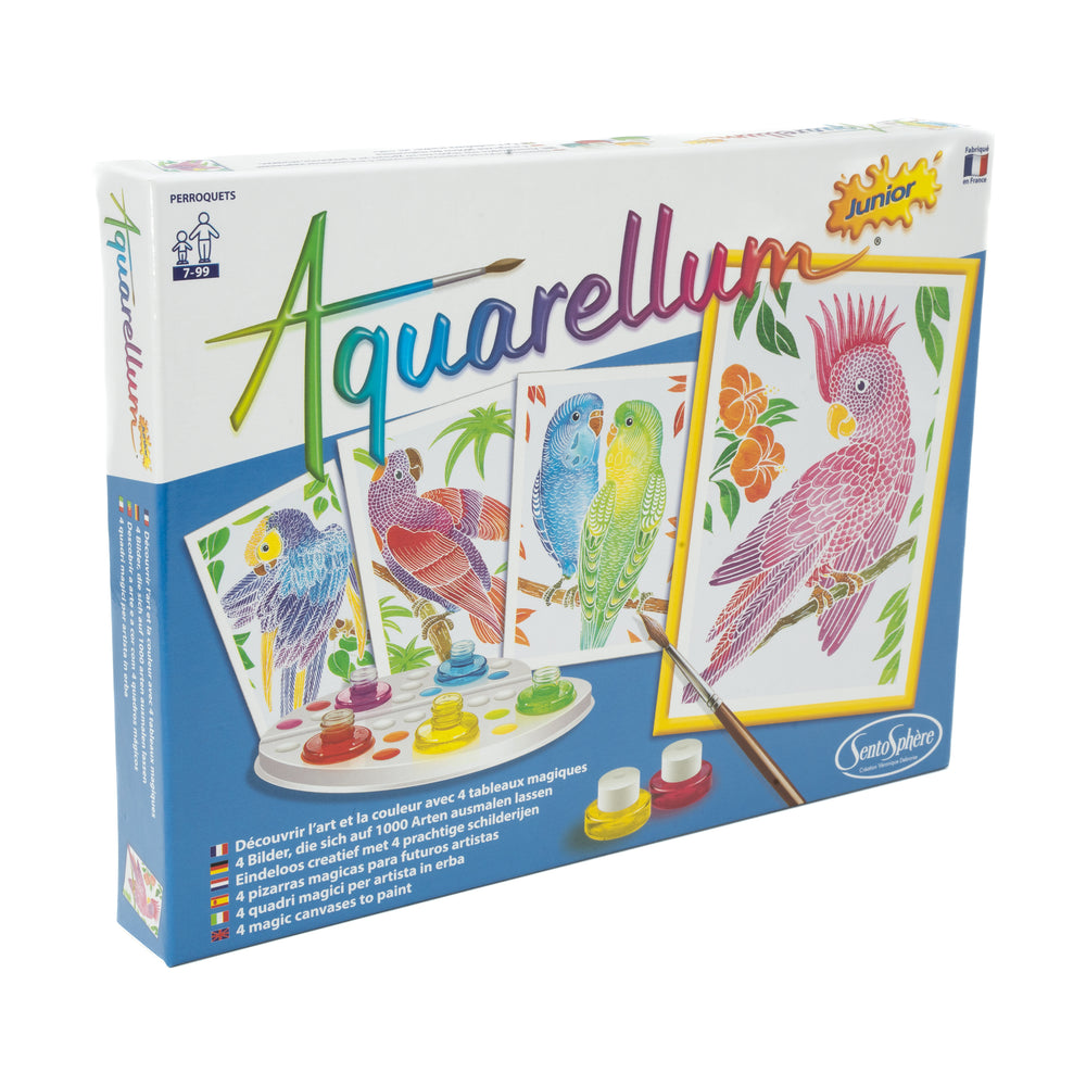 Aquarellum Junior Parrots Watercolor Art Kit