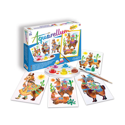 Aquarellum Junior Lamas Watercolor Painting Kit - Art Set