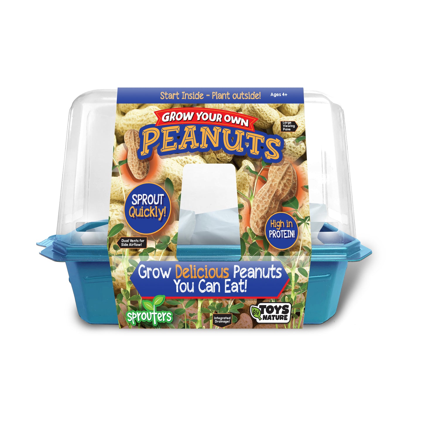 Toys By Nature Peanut Sprouter Greenhouse Kit - Grow Your Own Snack