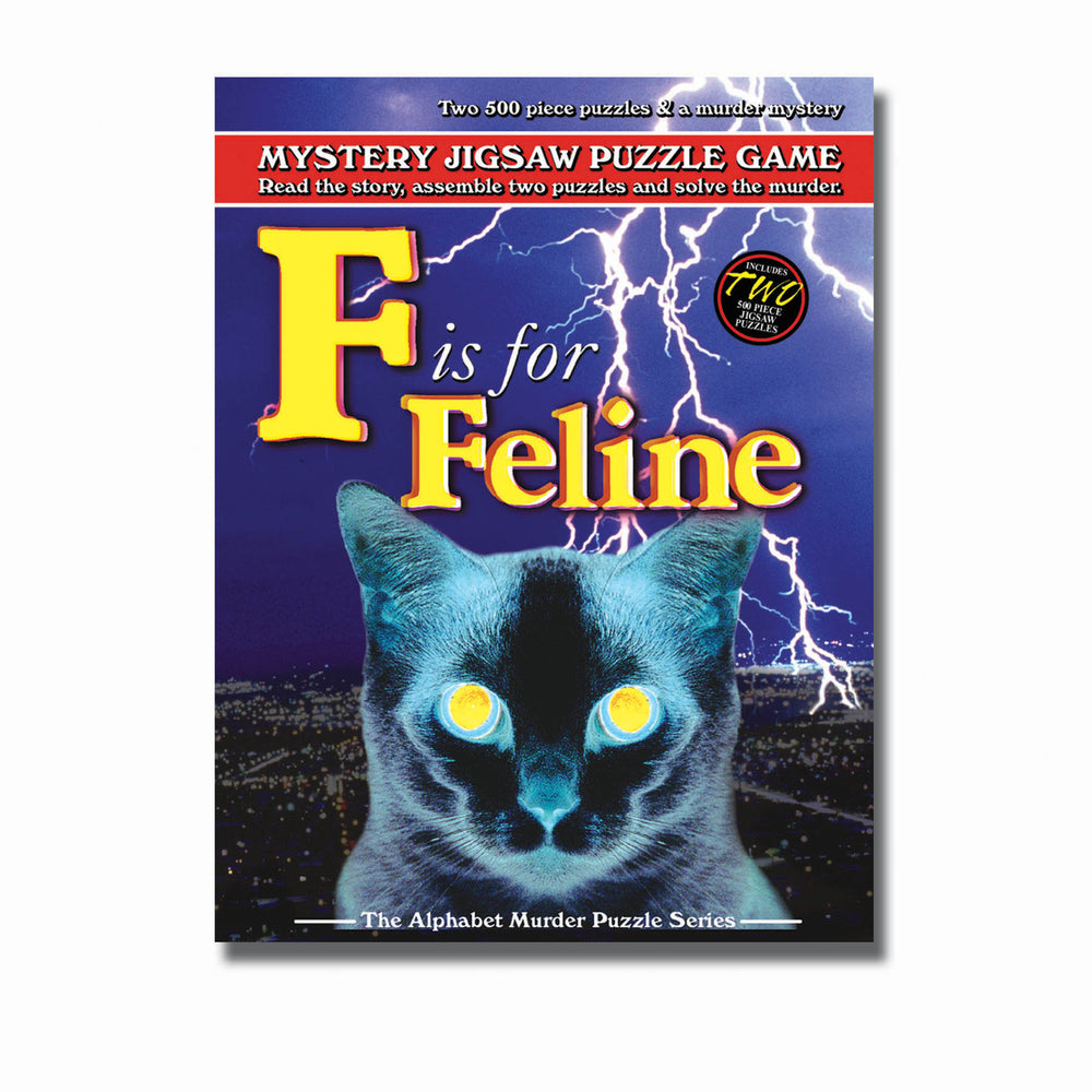 TDC Games F is for Feline - 1000 pc Alphabet Murder Mystery Puzzle