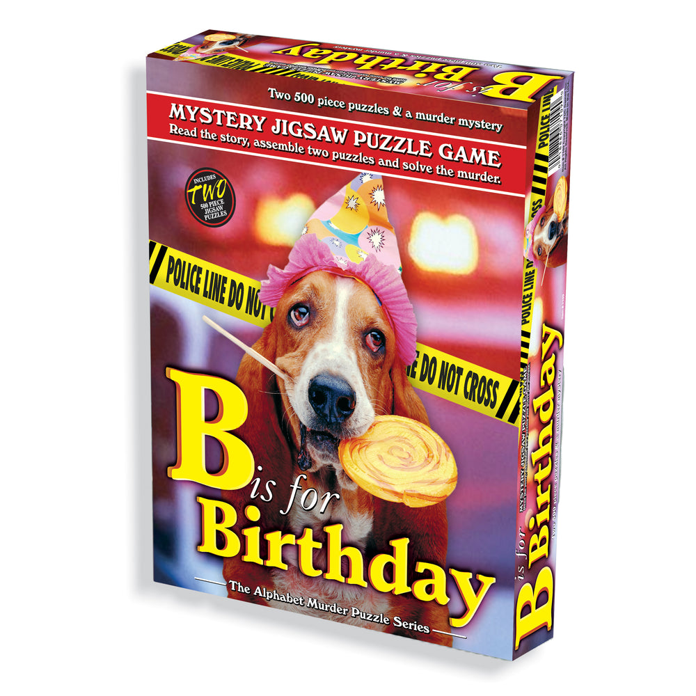 TDC Games Birthday & Dogs 2 Pack Murder Mystery Puzzle - 1000 pc