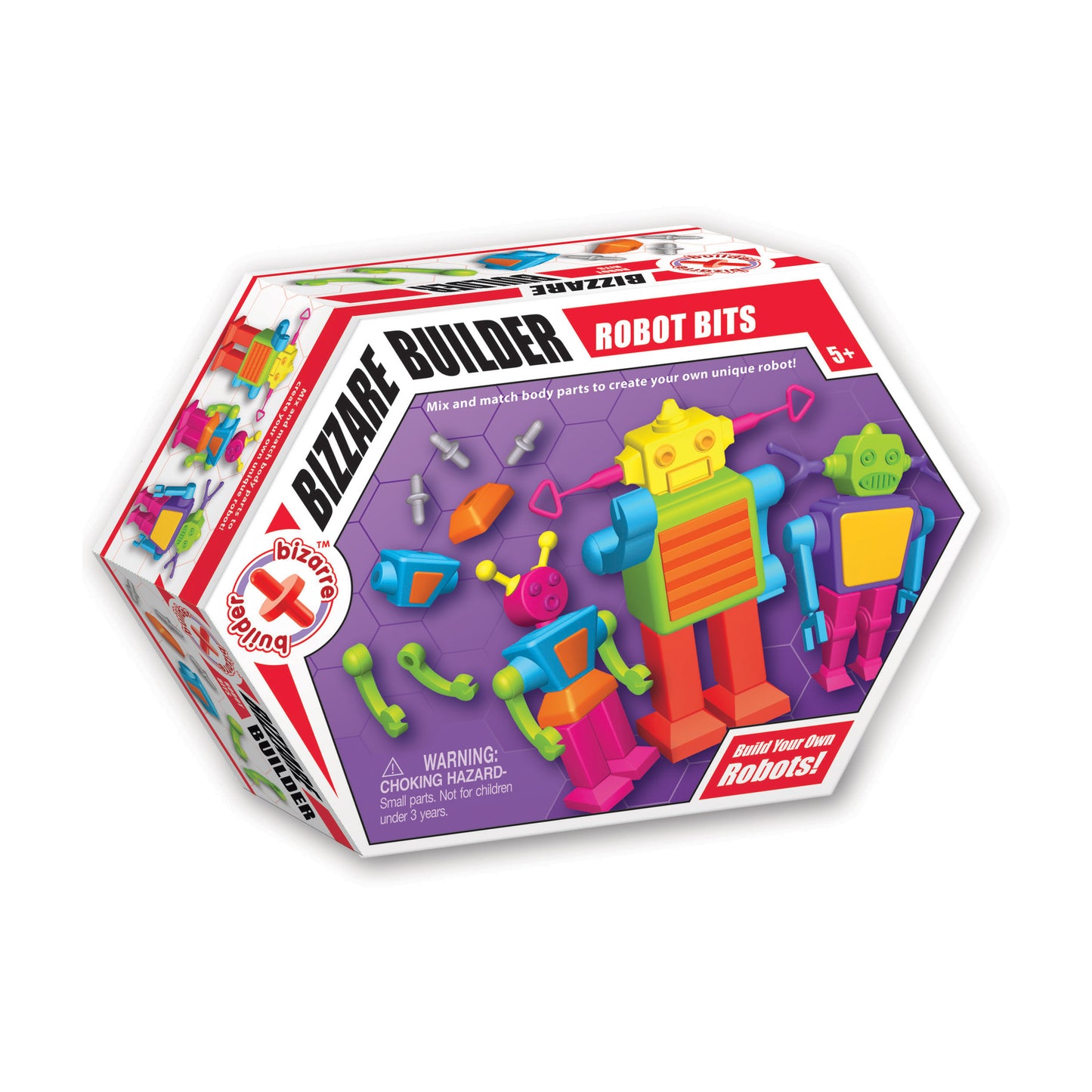 Mindz Bizarre Builder 50-Piece Robot Bits Construction Kit