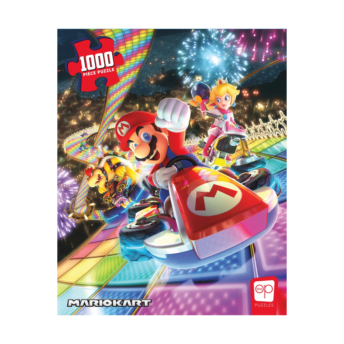 Nintendo Mario Kart Rainbow Road Jigsaw Puzzle - 1000 pc