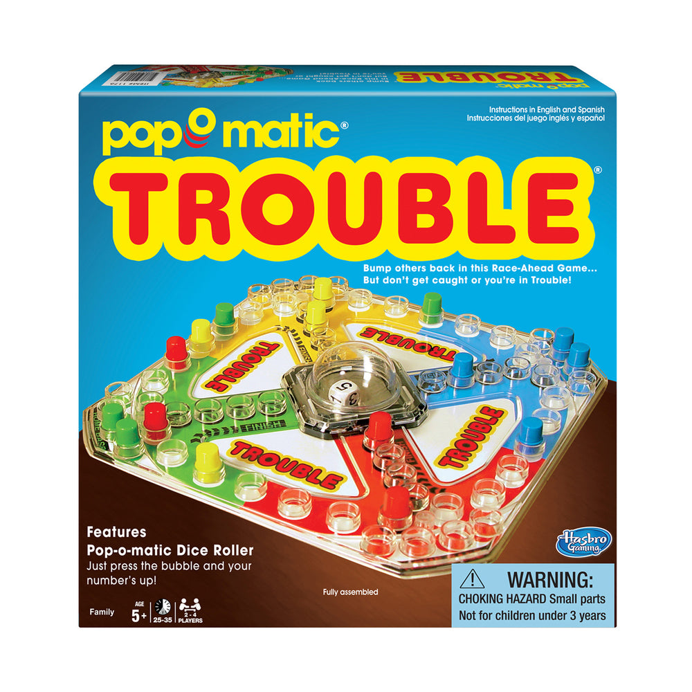 Classic Trouble Pop-O-Matic Board Game