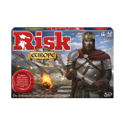 Risk Europe Medieval Conquest Strategy Board Game