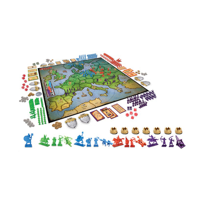 Risk Europe Medieval Conquest Strategy Board Game