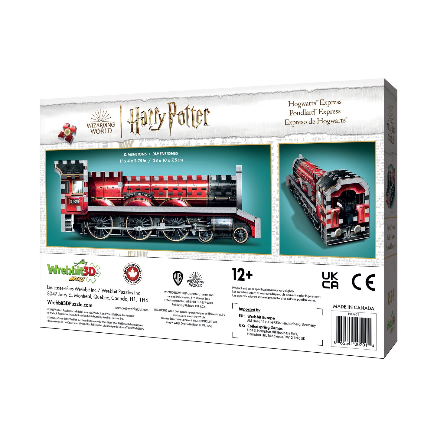 Harry Potter Hogwarts Express Mini 3D Puzzle - 155 pc