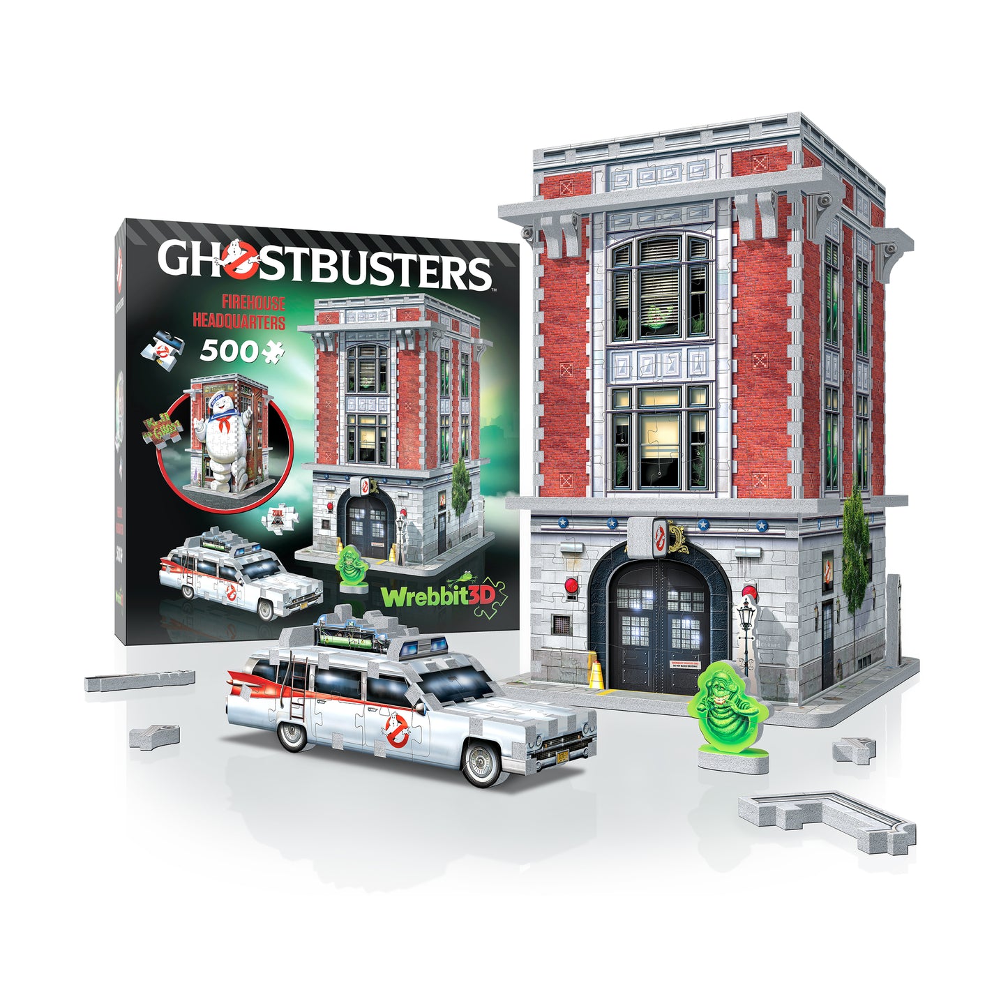 Ghostbusters 3D Firehouse Headquarters Jigsaw Puzzle - 500 pc