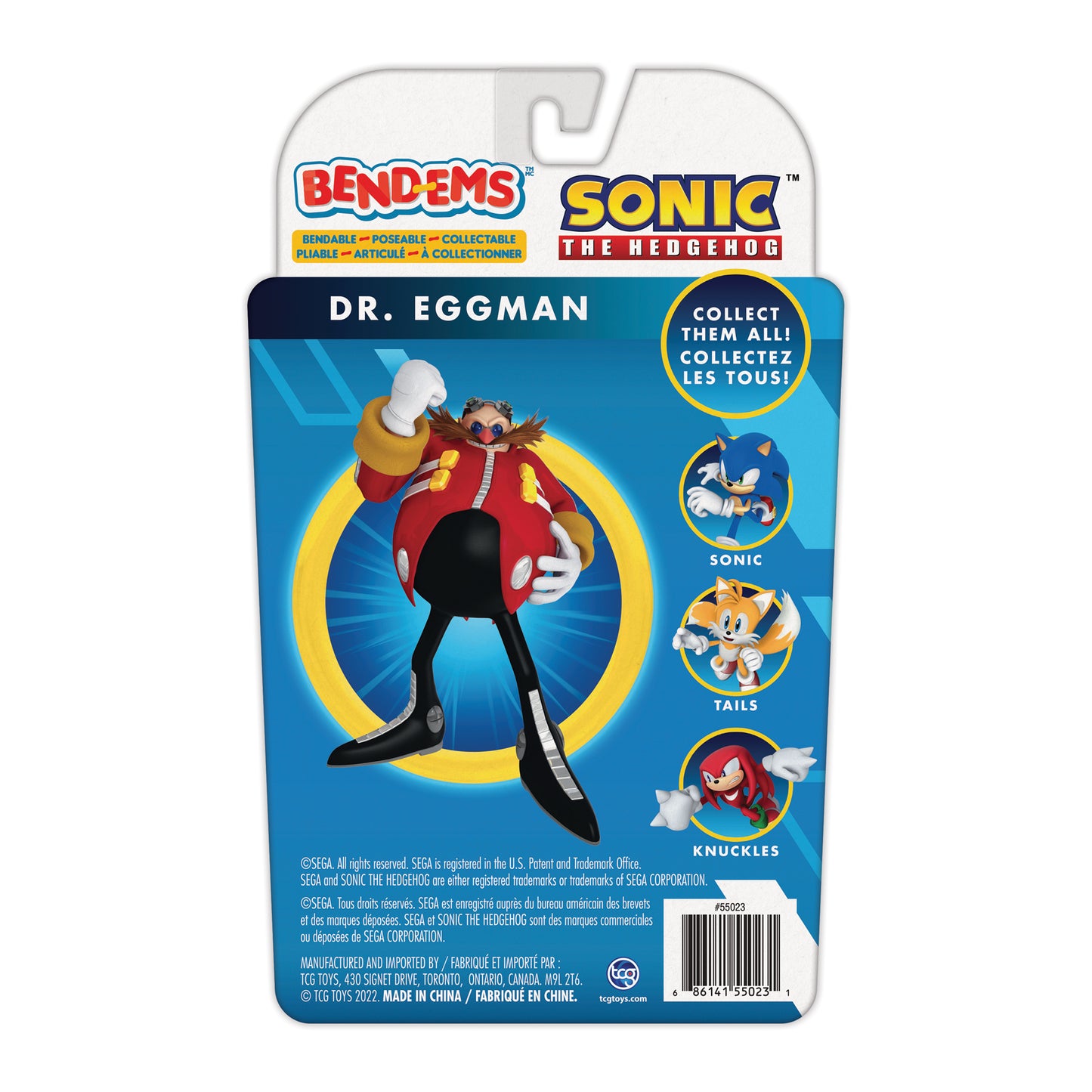 Bend-Ems Sonic The Hedgehog 5" Collectible Figure - Dr. Eggman