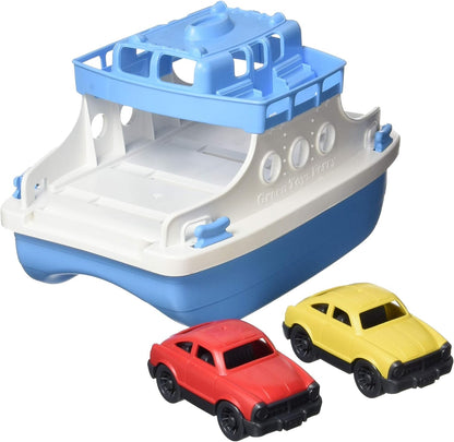 Green Toys Eco-Friendly Ferry Boat with 2 Mini Cars - 100% Recycled Plastic